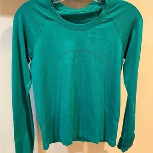 Women's Teal Long Sleeve Top